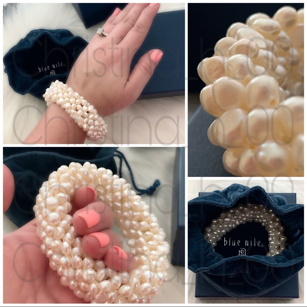 Blue Nile THICK multi strand pearl bracelet